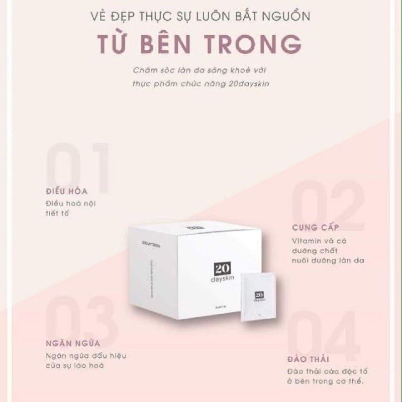 20dayskin ( vitamin tốt nhất cho da)