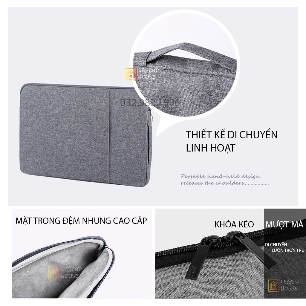 Túi chống sốc Laptop Macbook Ultrabook 14 inch, 15.6 inch Túi đựng Laptop Macbook Nam Nữ Cao Cấp Chống Nước Chống Va Đập