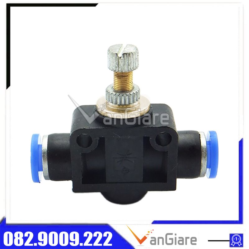 Van tiết lưu 2 đầu ống khí nén LSA 4mm 6mm 8mm 10mm 12mm - van điều chỉnh lưu lượng LSA