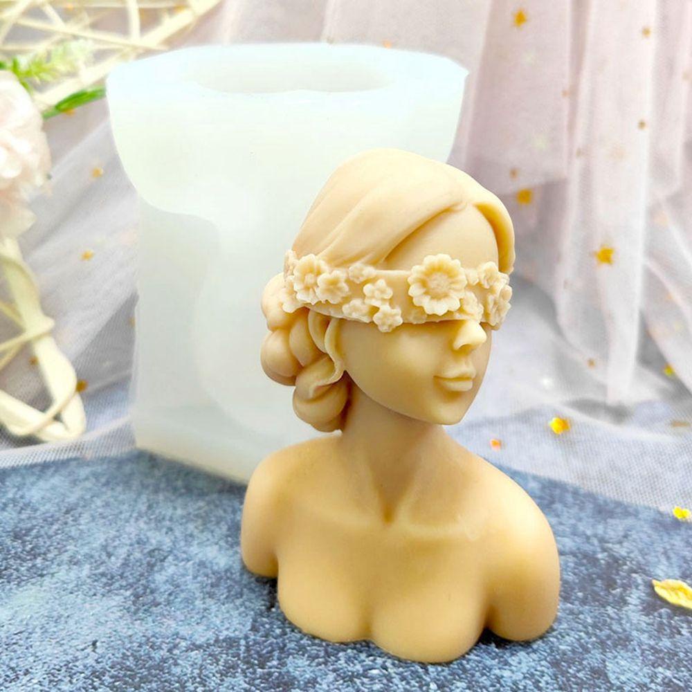 Lloyd Khuôn Silicone Làm Bánh Thủ Công Cấp Thực Phẩm Hình Cô Gái Bịt Mắt Dễ Dàng Sáng Tạo