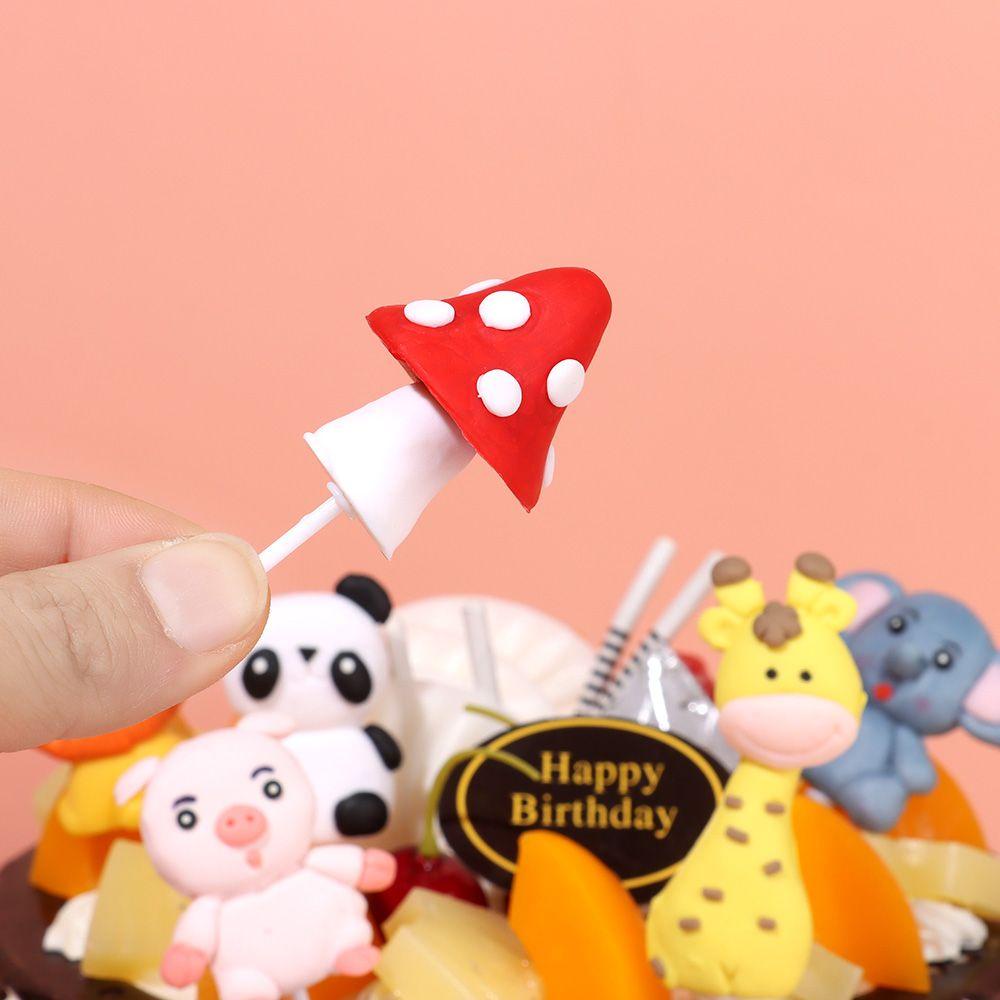 Topper Trang Trí Bánh Kem Hình Động Vật Đáng Yêu