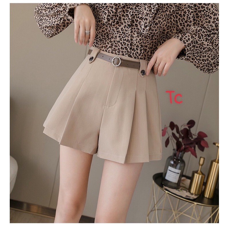 Quần đùi giả váy xoè chất tuyết mưa