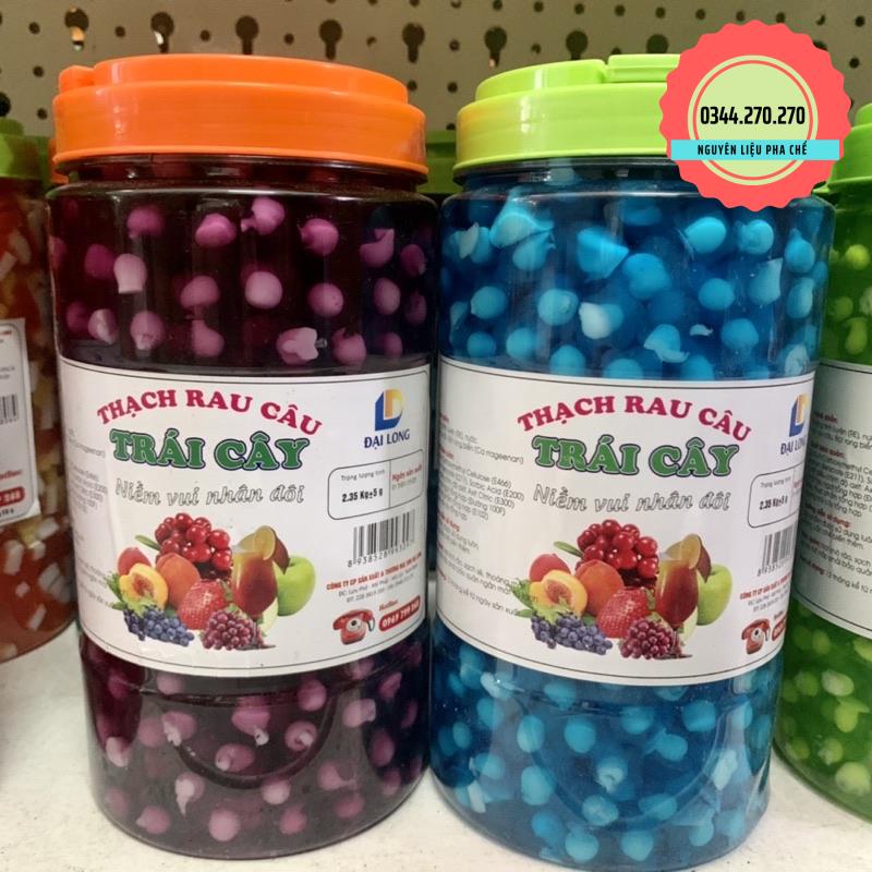 Thạch rau câu trái cây 3D Đại Long- Hũ 2,5kg
