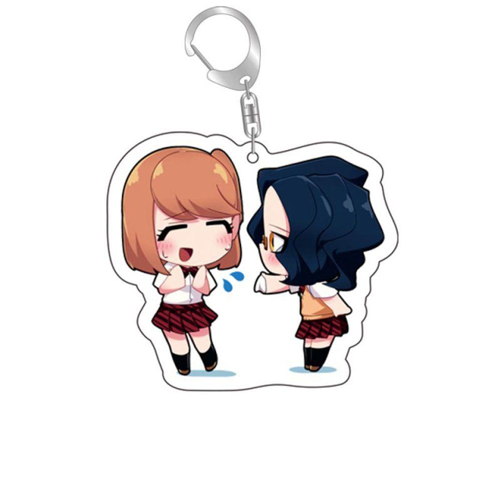 LANFY Móc Khóa Acrylic Hai Mặt Họa Tiết Hoạt Hình Anime