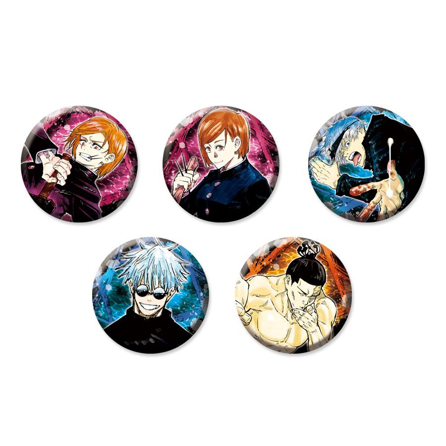 Huy hiệu IN HÌNH CHÚ THUẬT HỒI CHIẾN JUJUTSU KAISEN anime chibi dễ thương xinh xắn