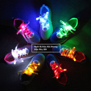 Dây giày vải gắn đèn led phát sáng dùng pin 1m2 (Cả nam và nữ) Obỏ sỉ