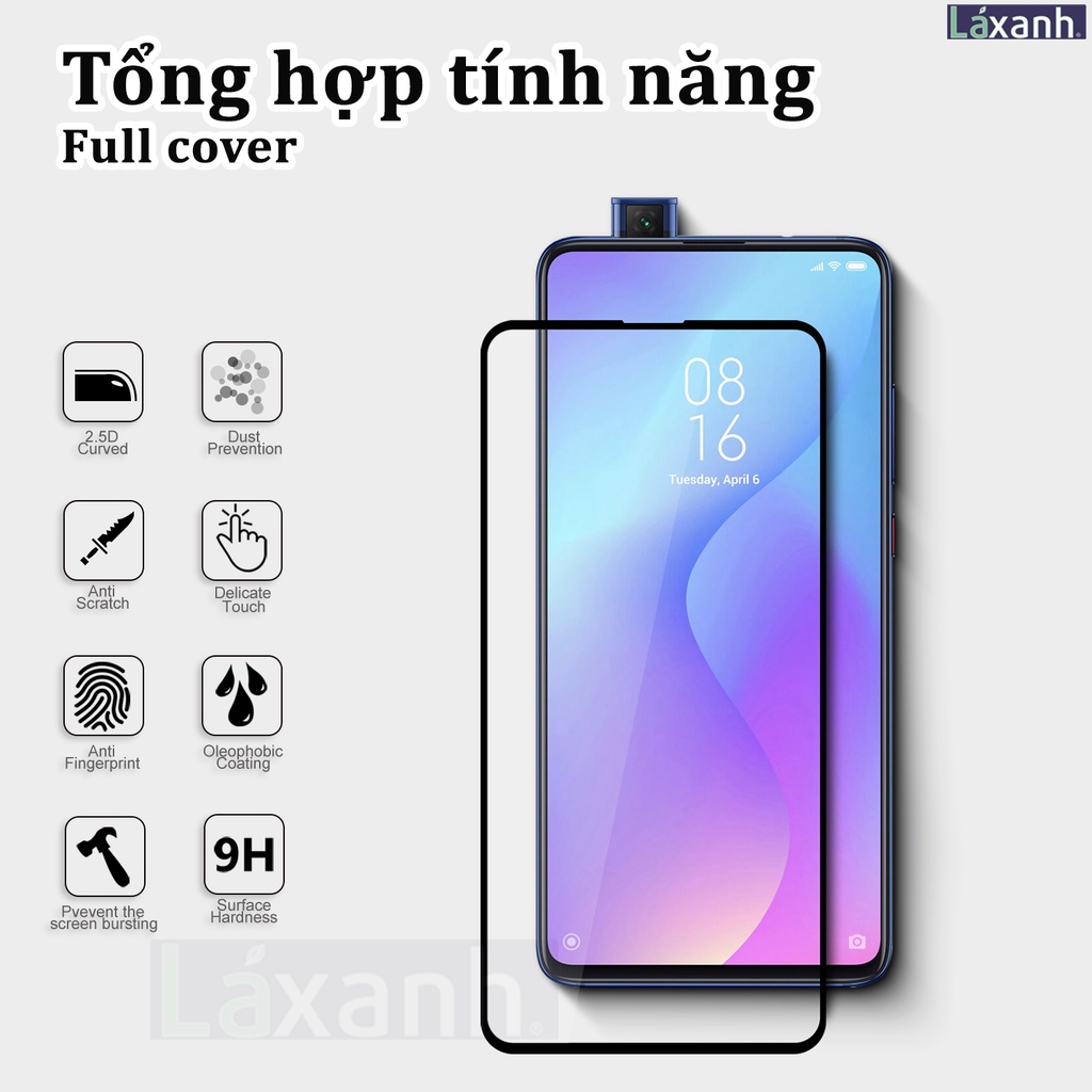 Cường lực cao cấp full màn Xiaomi Redmi Poco K40 K30 K20 Note 9s 9x 9 pro Note 10s 10 lite 10 Pro Mi 9 9T Note 7 Mix 3