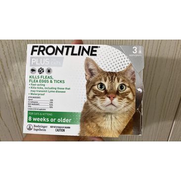 Frontline Plus- Thuốc ngăn ve rận nhỏ gáy cho mèo (1 tuýp)