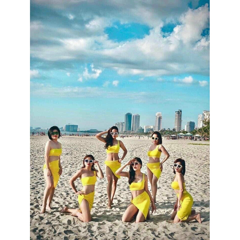 Bikini, Đồ Bơi Đi Biển Hai Mảnh Set 3 Món Đẹp BM-015
