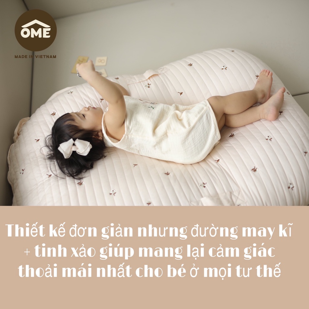 Túi ngủ hở chân cao cấp, chính hãng Ome cho bé từ 6M đến 5 tuổi *Mềm - Mát - Thấm mồ hôi - Hàng có sẵn*