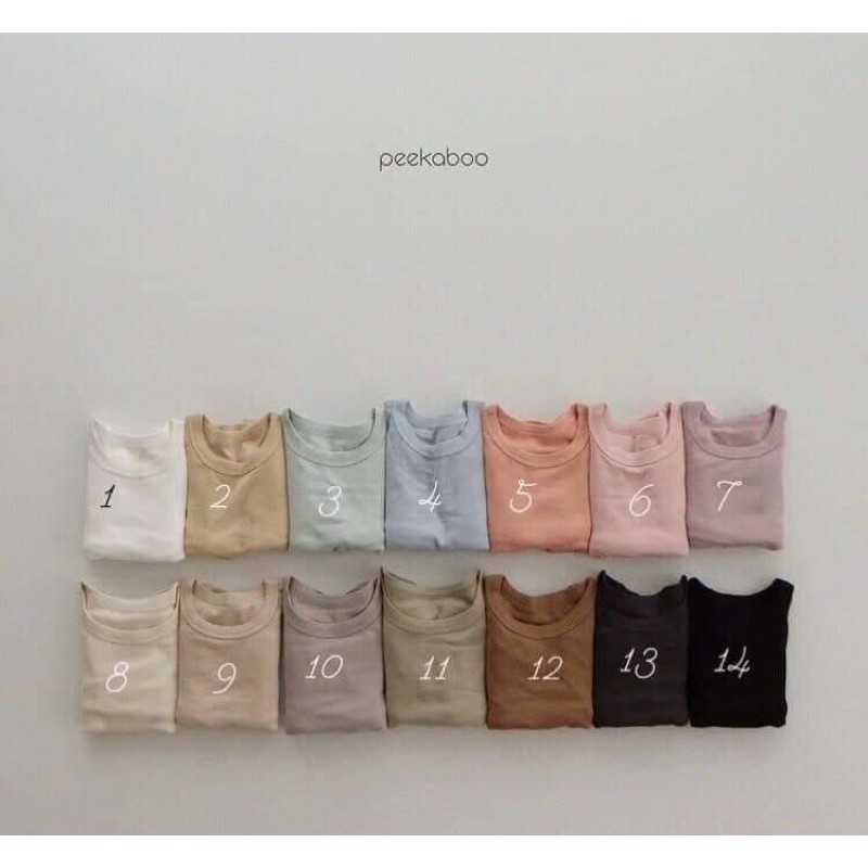 Bộ cộc gân pekaboo madein korea