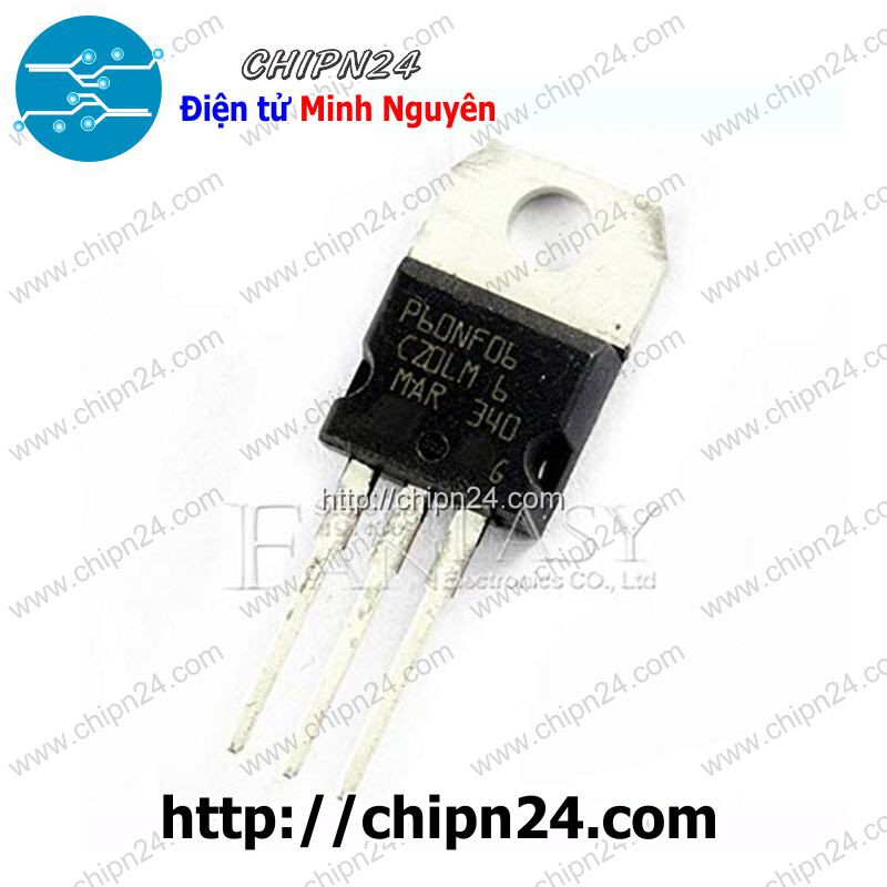 [2 CON] Mosfet 60NF06 TO-220 60A 60V Kênh N (STP60NF06 P60NF06 60N06)