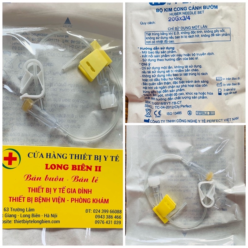 Kim buồng truyền, kim cong cánh bướm 20GX3/4 - Hàng chuẩn