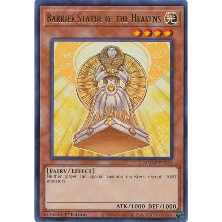 [ Zare Yugioh ] Lá bài thẻ bài MAGO-EN116 - Barrier Statue of the Heavens - Rare