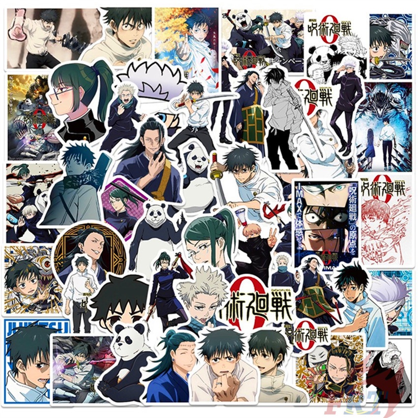 ❉ Jujutsu Kaisen. Bộ Sưu Tập Phim Ảnh 01 Miếng Dán ❉ Bộ 50 Miếng Dán Chống Thấm Nước Thời Trang