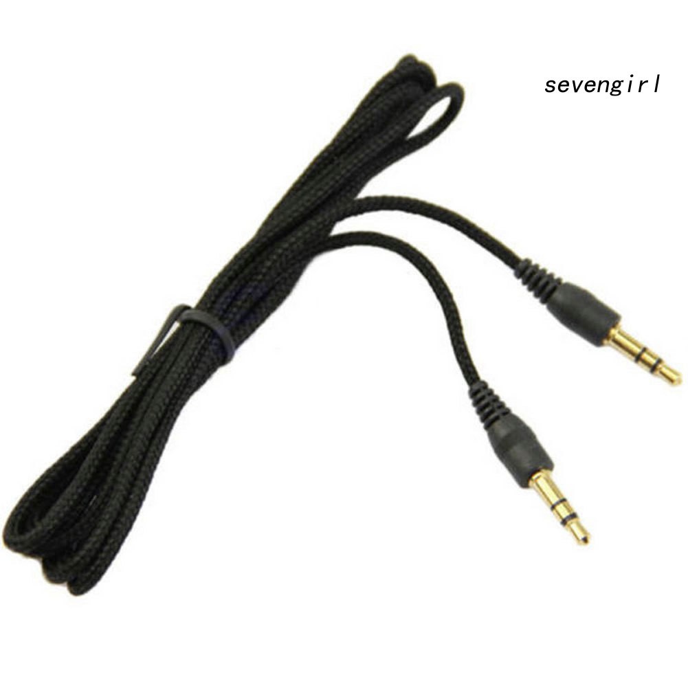 Dây Cáp Âm Thanh Mở Rộng 2 / 3M 3.5mm Male Sang Male Bằng Nylon Cho PC iPod Xe Hơi