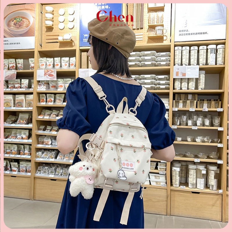 Balo nữ thời trang ChenHua balo đi học đi chơi ulzzang hàn quốc chất vải oxford chống nước đẹp BL55