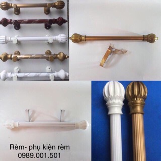 Bộ 2 trụ đỡ thanh rèm , đã rèm vít nở
