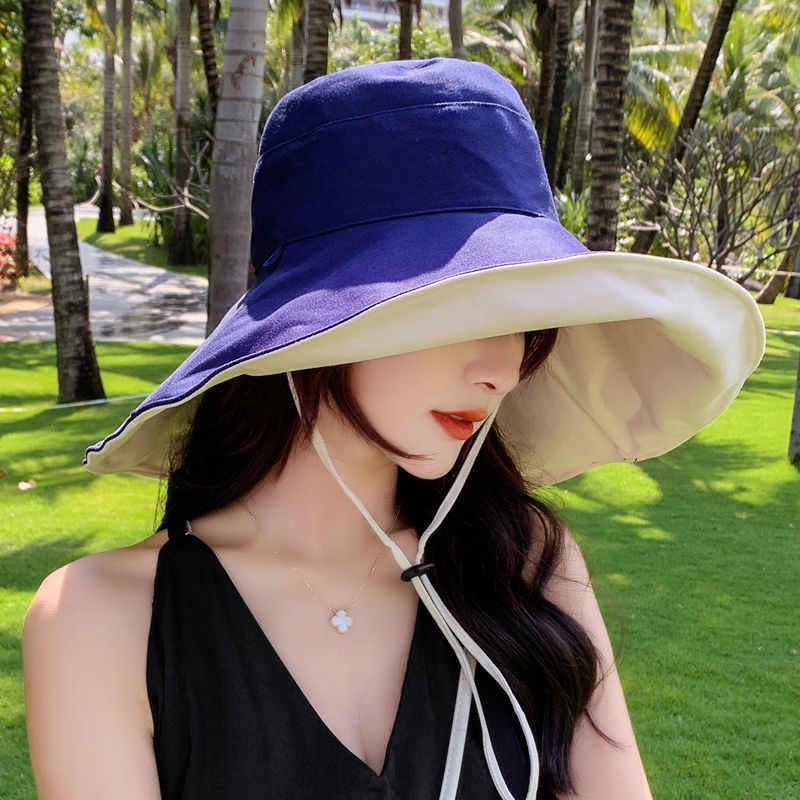 Nón Vành Có Vành Che Mặt Chống Tia Uv Phong Cách Nhật Bản Thời Trang Xuân Hè Cho Nữ