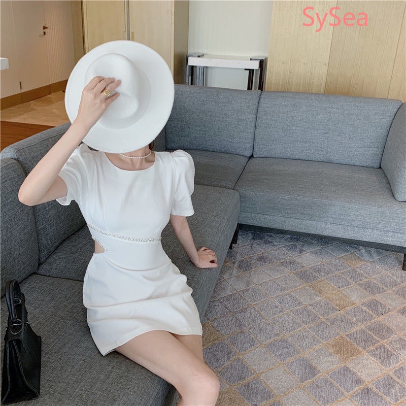 Đầm Màu Sắc Trơn Thời Trang Mùa Hè Pháp Dành Cho Nữ