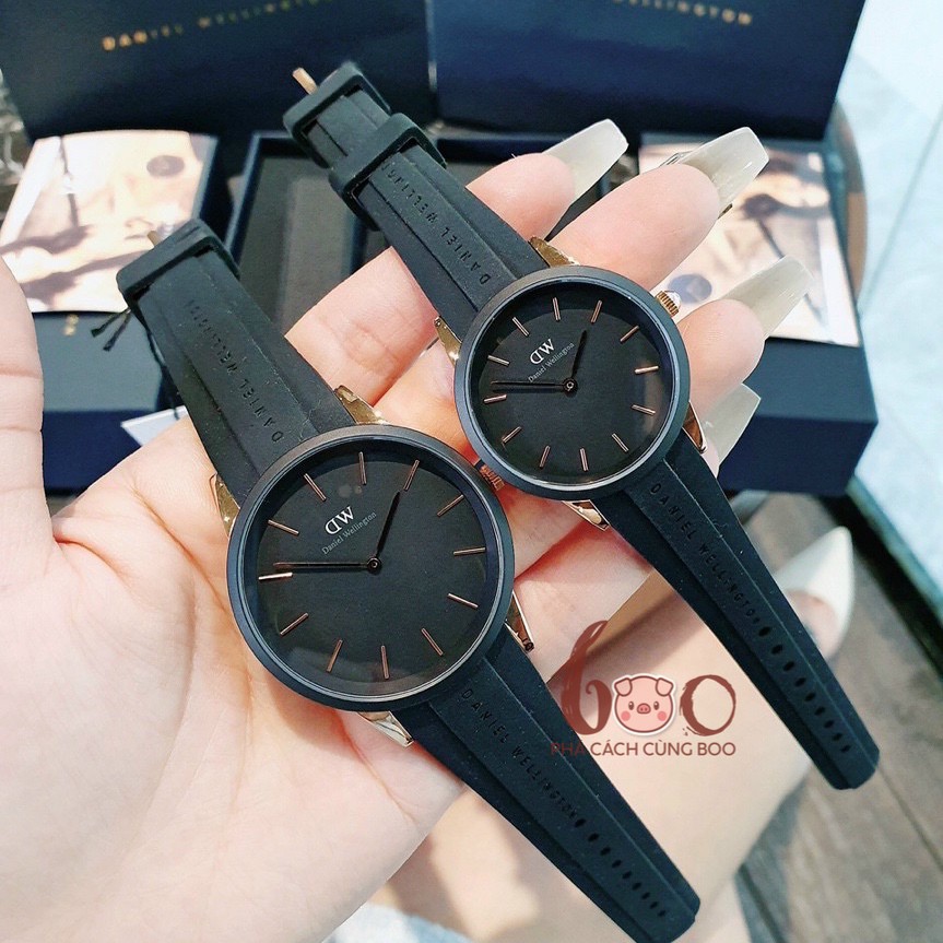 Đồng Hồ D.W Nam Nữ Iconic Motion.2021 Dây Cao Su Cao Cấp