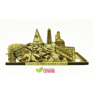 Mô hình đỉnh Fansipan và tượng phật