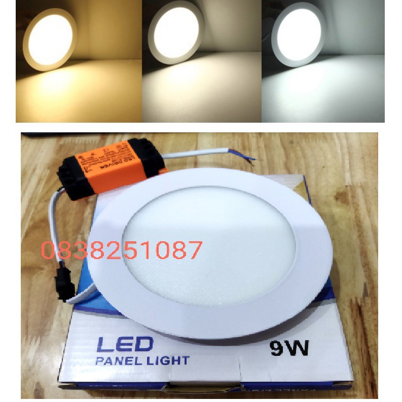 Đèn Led âm trần siêu mỏng 6w 9w 12w 18w ánh sáng trắng, vàng - bảo hành 12 tháng