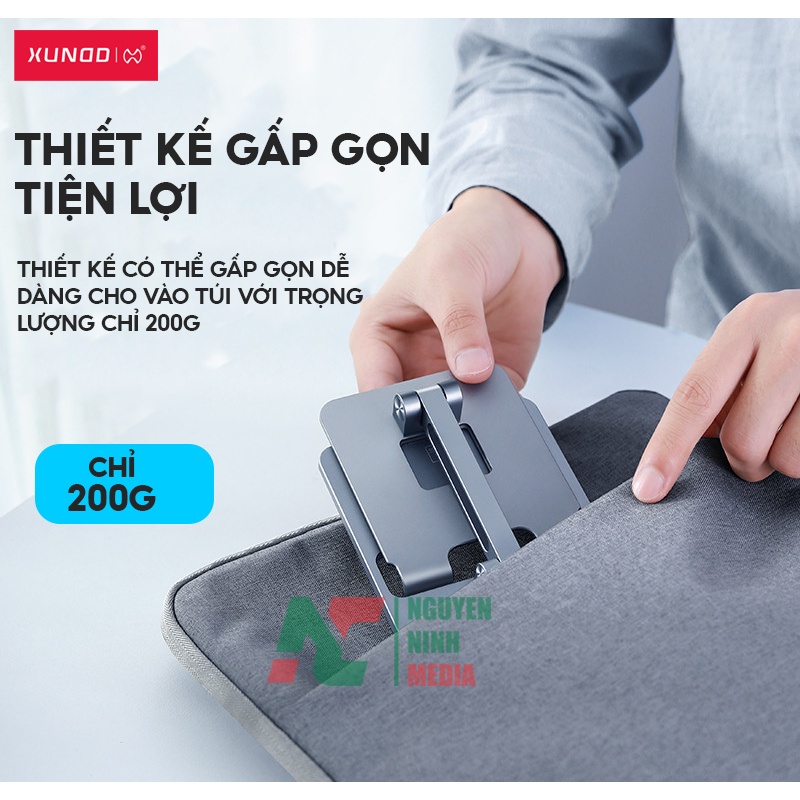 Giá Đỡ Điện Thoại, iPad XUNDD XDHO - 006 Hợp Kim Nhôm Cao Cấp, Có Thể Gấp Gọn - Hàng Chính Hãng
