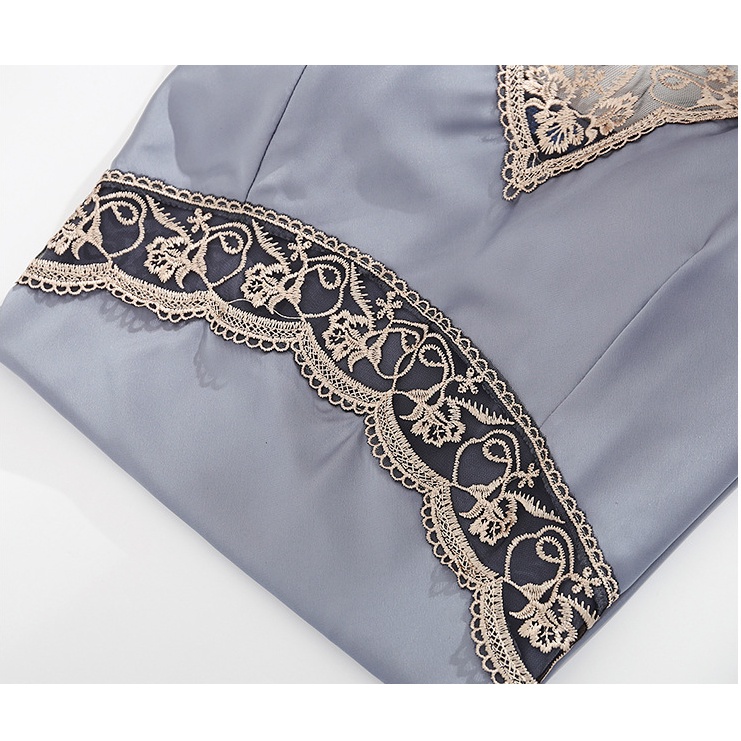 Đầm ngủ lụa satin có nệm ngực sexy, có 5 màu cho bạn lựa chọn, vải trơn mát mịn màng