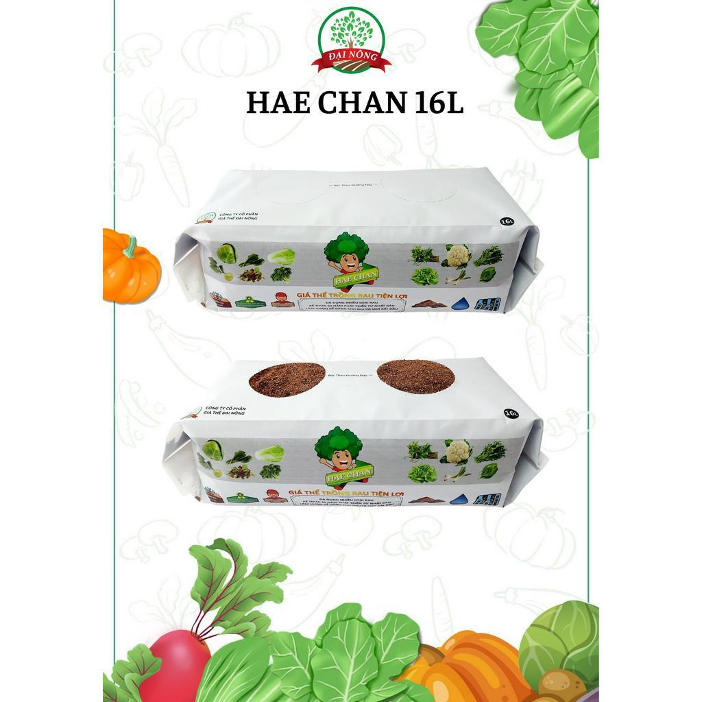 Đất trồng/ Đất sạch/ Giá thể trồng rau/quả sạch theo tiêu chuẩn Nhật Bản HAECHAN 16L