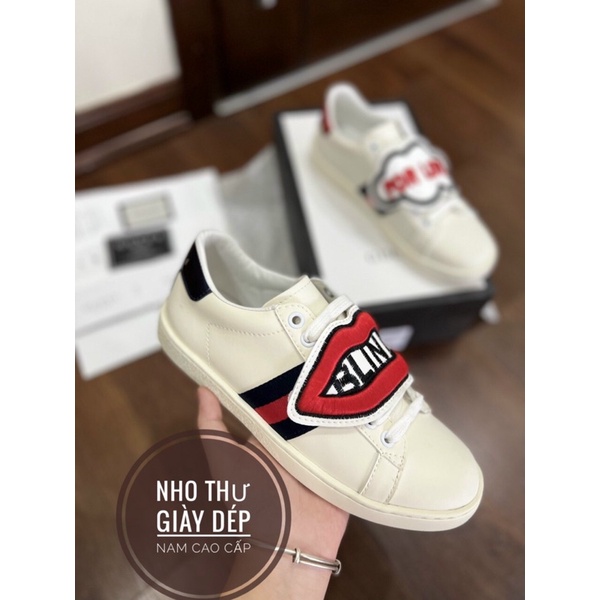 Giày for love, Giày sneaker môi quảng châu nam nư kèm hộp