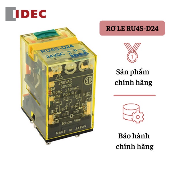 Rơ le trung gian 14 chân IDEC RU4S