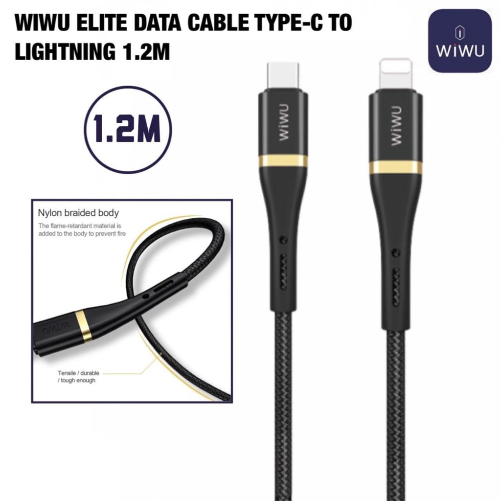 Cáp sạc WIWU Elite Data Type-C to iP