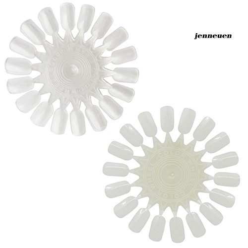 [Hàng mới về] Set 10 đĩa 18 móng giả trưng bày màu sơn móng tay tiện lợi