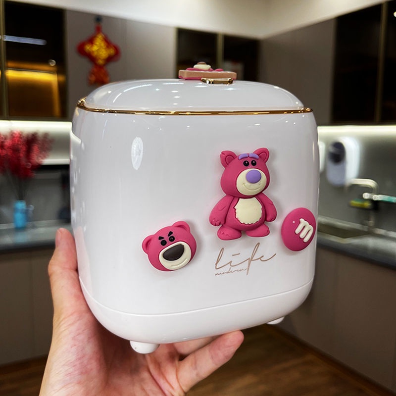 Thùng Rác Mini Để Bàn Dạng Nhấn Dễ Thương Sáng Tạo