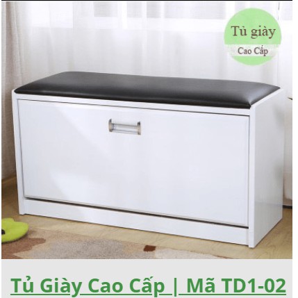 [sale 𝙏𝙐̉ 𝙉𝙃𝙊̉]Tủ giày gỗ thông minh 3 ngăn kèm ghế ngồi chắc chắn, tủ cánh lật cho nhà hiện đại gọn gàng 60cm*30cm*45cm