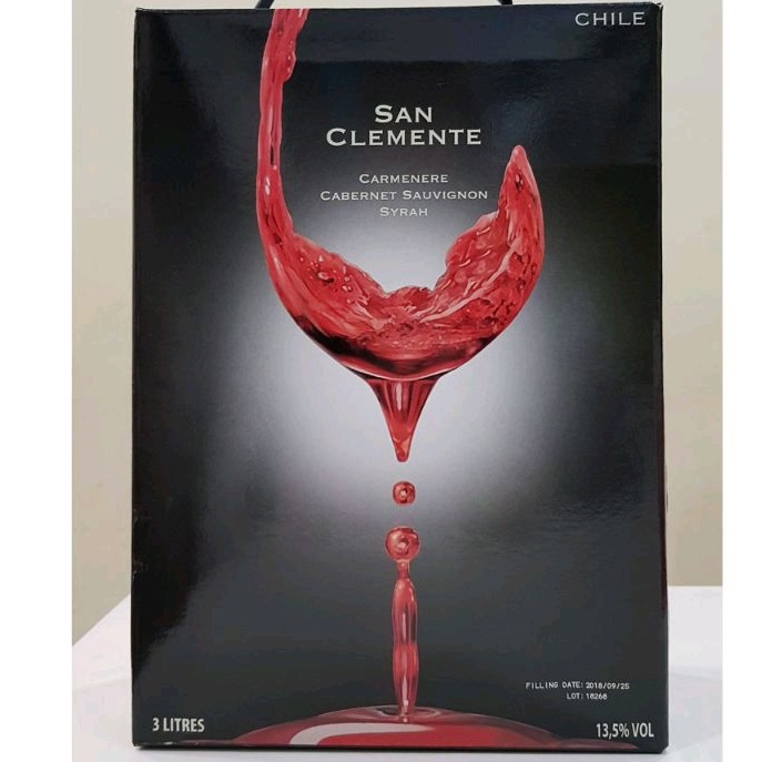 Rượu Vang Bịch Chile San Clemente 3 Lít