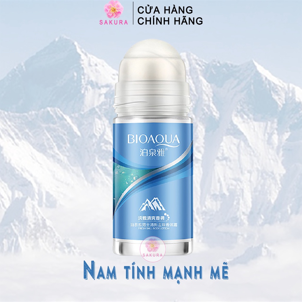 Lăn nách nam nữ BIOAQUA lưu hương lâu dài khử mùi hôi nội địa trung SAKURA 50ml