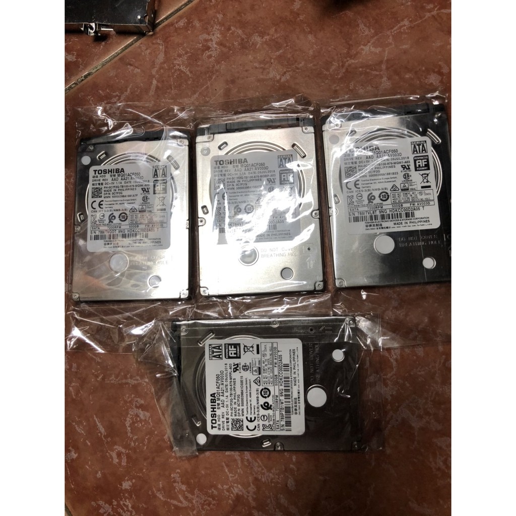 [Mã 159ELSALE hoàn 7% đơn 300K] [BH 12 tháng] HDD Laptop Toshiba 500GB 7200RPM date 2018 sata 3 6gpbs