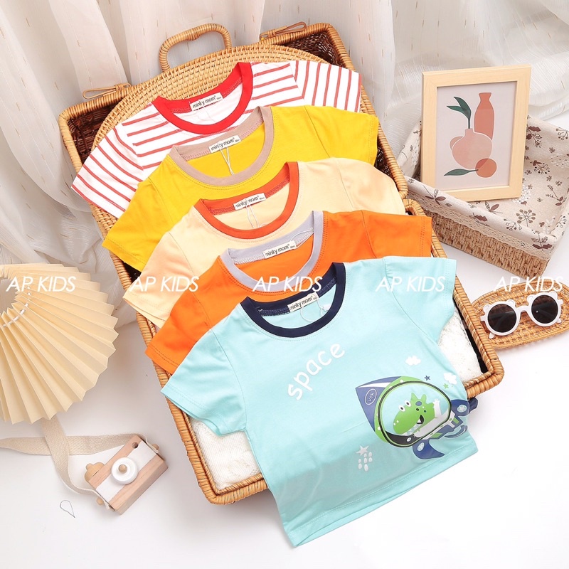 BỘ THUN LẠNH MINKY MOM HOẠ TIẾT PHI THUYỀN CÓ SIZE ĐẠI CHO BÉ TRAI BÉ GÁI 8-28kg