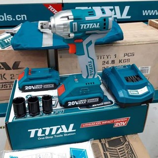 Máy siết bulong dùng pin lithium 20v không chổi than total tiwli2001