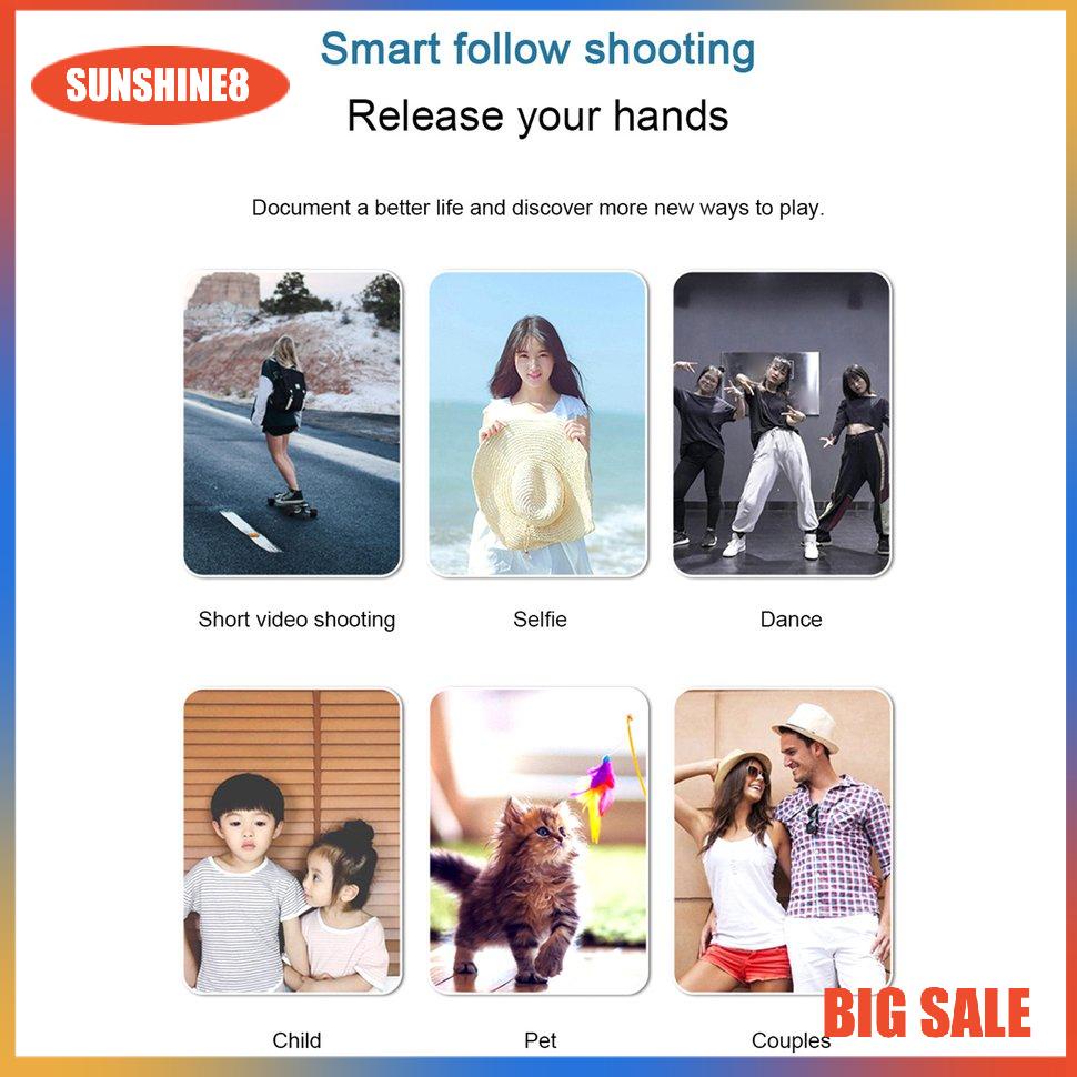 【SUN】Di động xoay 360 độ theo dõi đối tượng khuôn mặt thông minh Chân máy tự sướng