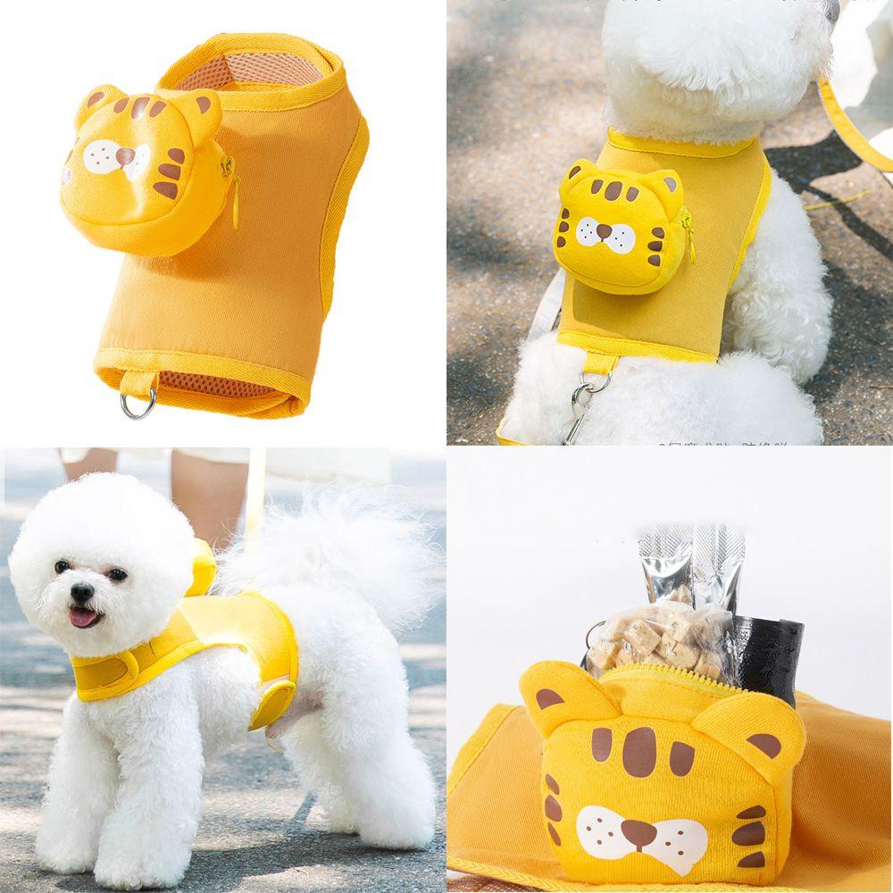 YNATURAL Dây Đai Dắt Thú Cưng Đi Dạo Bằng Vải Lưới Thoáng Khí