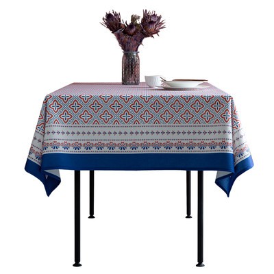 Khăn trải bàn kiểu châu âu chống thấm nước bàn tròn kiểu Mỹ miếng trà hình chữ nhật