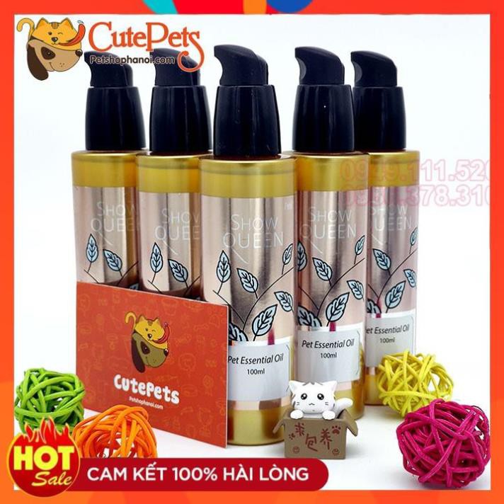 Nước Hoa Tinh Dầu Dưỡng Lông Pet (hàng chuẩn) Essential Oil Show Queen 100ml