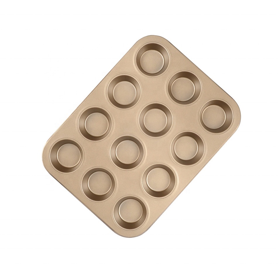Khuôn nướng bánh cupcake chống dính 12 ô