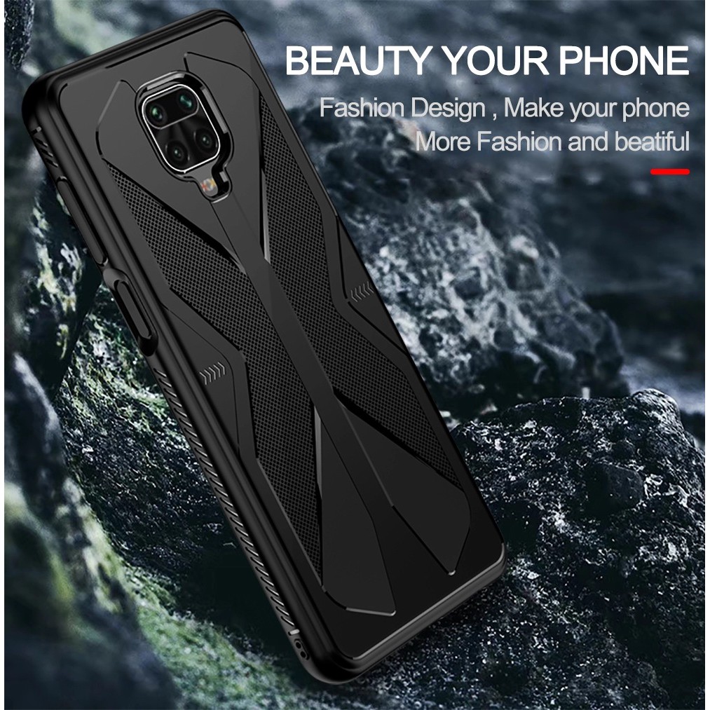 Ốp lưng Xiaomi Redmi Note 9s / Note 9 Pro kiểu dáng Gaming chống sốc chống va đập mạnh cao cấp 1