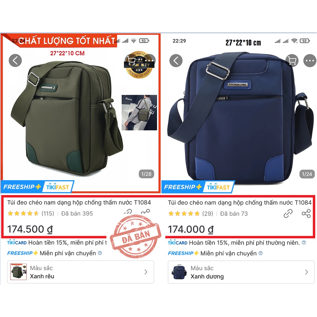 Túi đeo chéo Nam thời trang, năng động - Túi đeo chéo chống nước cao cấp phong cách Hàn Quốc
