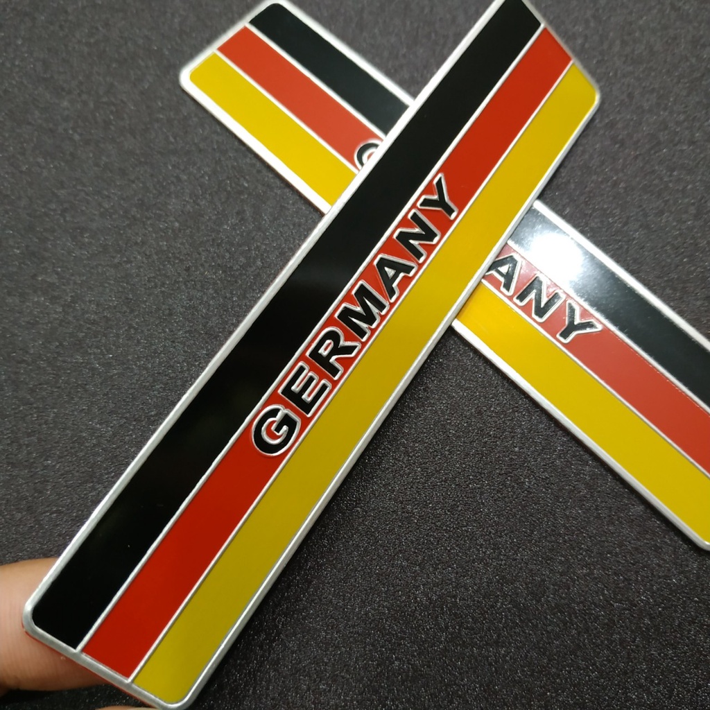 Tem nhôm hình cờ nước Đức Germany nhiều kích thước