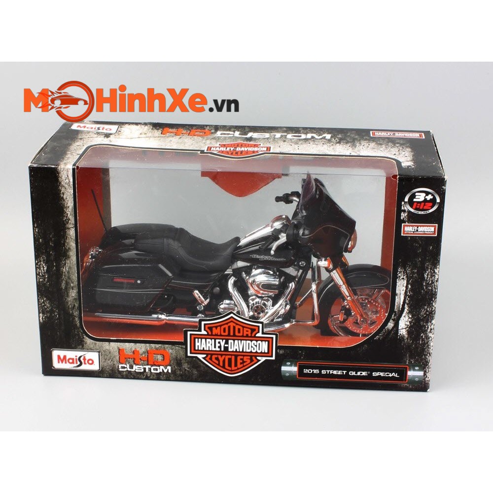 MÔ HÌNH XE 2015 HARLEY-DAVIDSON STREET GLIDE SPECIAL 1:12 MAISTO